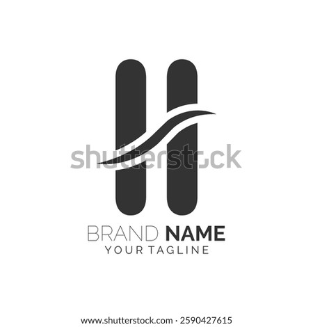 II logo design. Trendy awesome artistic II initial based Alphabet icon logo.