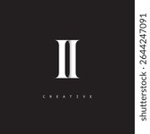 II Monogram Logo Minimal Elegant Letter mark for Luxury, Fashion   Creative Brands	
