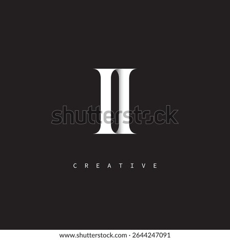 II Monogram Logo Minimal Elegant Letter mark for Luxury, Fashion   Creative Brands	
