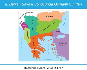 II. Ottoman Borders as a Result of the Balkan War