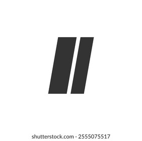 II Techno Editable Font Logo For Corporate Branding. Bold, Futuristic Design With Unique Typographic Ideas. Minimal Custom Type And Dynamic Letter Variations For Promotion, Printing, And Book Titles