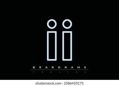 II Technology Letter Logo Template. This tech letter logo is a graphic mark that uses letters to represent a technology company.