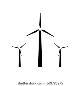 Iicon of wind turbines