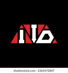 IID triangle letter logo design with triangle shape. IID triangle logo design monogram. IID triangle vector logo template with red color. IID triangular logo Simple, Elegant, and Luxurious design.