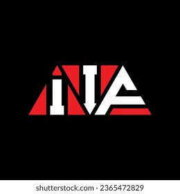 IIF Dreiecksbuchstabe Logo Design mit Dreiecksform. IIF Triangle Logo Design Monogramm. IIF Dreieck-Vektorlogo-Vorlage mit roter Farbe. IIF Dreieckslogo Einfach, elegant und luxuriös.