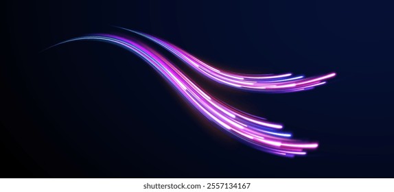 Iight background, speed, wavy, swirl,curve,speedy,vector. Abstract background rotational border lines. Neon stripes in the form of drill, turns and swirl.