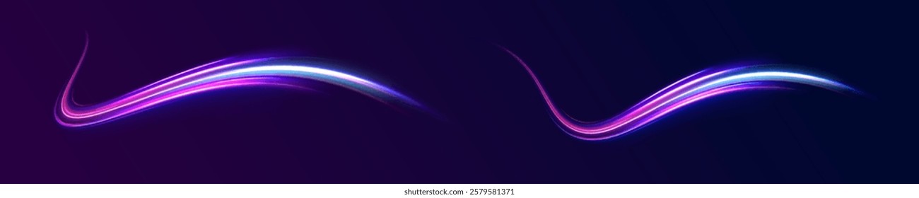 Iight background, speed, wavy, swirl,curve,speedy,vector. Abstract background rotational border lines. Neon stripes in the form of drill, turns and swirl.