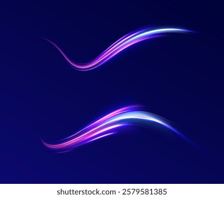 Iight background, speed, wavy, swirl,curve,speedy,vector. Abstract background rotational border lines. Neon stripes in the form of drill, turns and swirl.