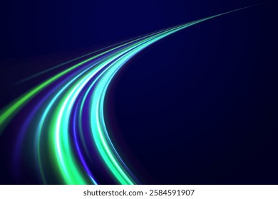 Iight background, speed, wavy, swirl,curve,speedy,vector. Abstract background rotational border lines. Neon stripes in the form of drill, turns and swirl.