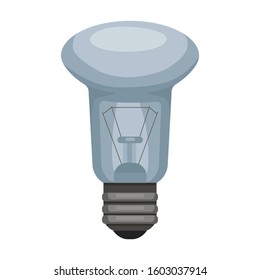 Iight bulb vector icon.Cartoon vector icon isolated on white background light bulb.