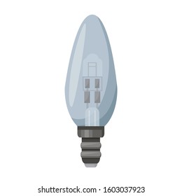 Iight bulb vector icon.Cartoon vector icon isolated on white background light bulb.