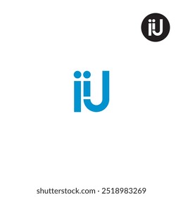 IIJ Logo Letter Design Monográfico