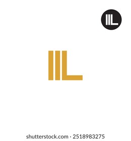 Design de Monograma de Letra de Logotipo IIL