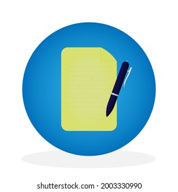Iillustration vector graphic of new document icon, sign, symbol