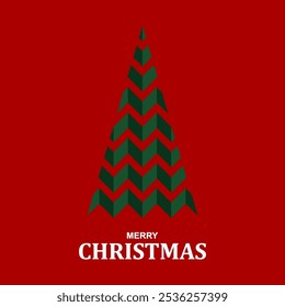 IIlustration graphic vector of christmas tree symbol with sweet merry christmas wishes