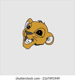 iilustration graphic vector little lion animation