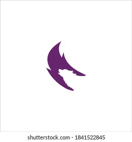 iilustration logo wolf templet icon