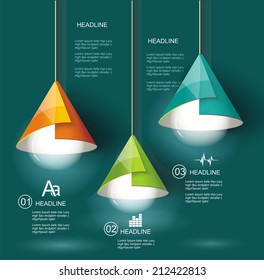 Iinfographic Template with Light bulb