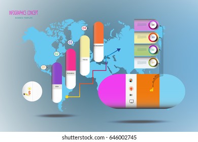 Iinfographic timline template 3D with icon for marketing,Can be for content, diagram, flowchart, steps, parts, timeline, template, workflow layout,Business concept with options,Vector illustration.