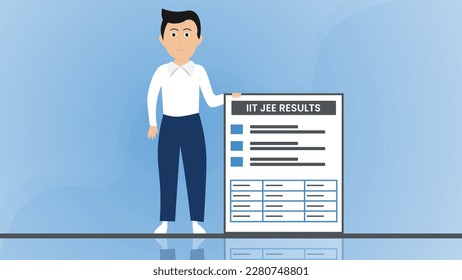 IIT JEE Results in hands of a student