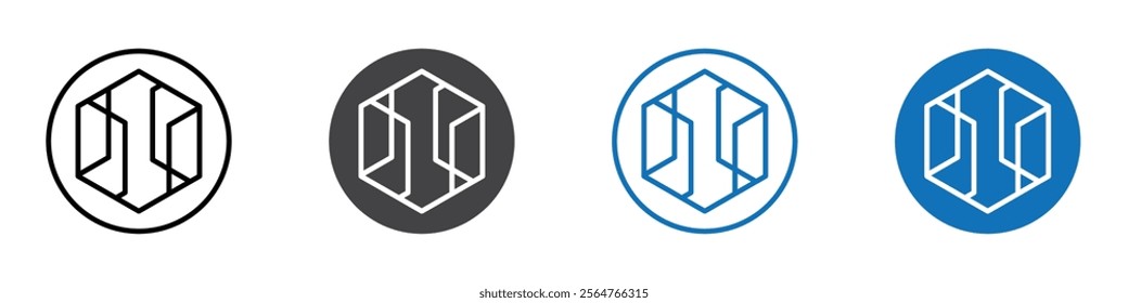 Iitc mobile icon flat editable icon mark set.