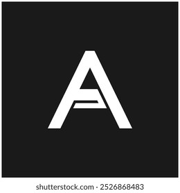 Logotipo inicial de Un simple fuerte memorable