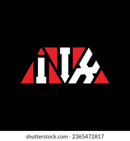 IIX triangle letter logo design with triangle shape. IIX triangle logo design monogram. IIX triangle vector logo template with red color. IIX triangular logo Simple, Elegant, and Luxurious design.