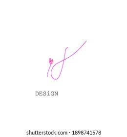 ij initial handwriting logo for identity
