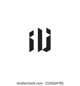 IJ initial logo letters in high quality professional design that will print well across any print media