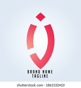 IJ initials logo, name initials logo, company initials logo, person initials logo
