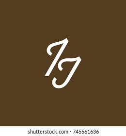 IJ Letter Logo, Icon, Vector element 