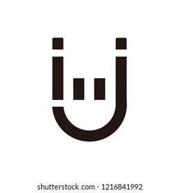 ij letter vector logo