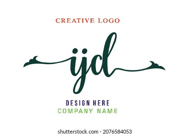 IJ lettering logo is simple, easy to understand and authoritative