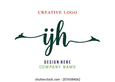 IJ lettering logo is simple, easy to understand and authoritative