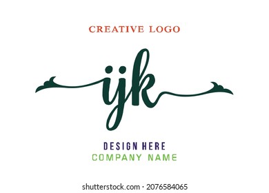 IJ lettering logo is simple, easy to understand and authoritative