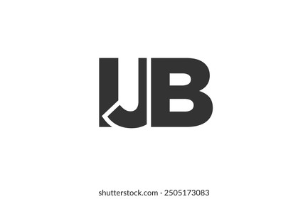 IJB logo design template with strong and modern bold text. Initial based vector logotype featuring simple and minimal typography. Trendy company identity ideal for businesses brand presence.