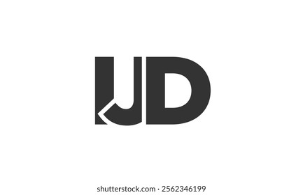 IJD logo design template with strong and modern bold text. Initial based vector logotype featuring simple and minimal typography. Trendy company identity ideal for businesses brand presence.