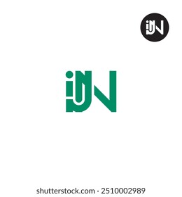 IJN Logo Letra Monograma Design