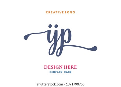 IJP lettering logo is simple, easy to understand and authoritative