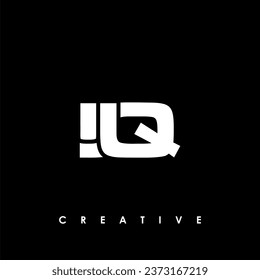IJQ Carta Diseño de Modelo Inicial de Diseño Ilustración de Vector