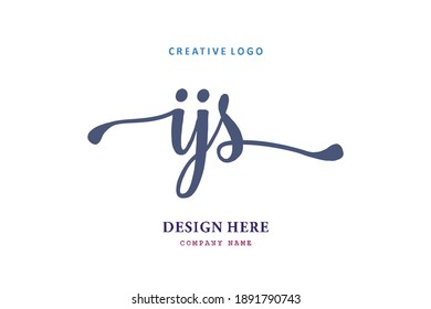 IJS lettering logo is simple, easy to understand and authoritative