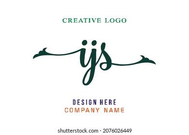 El logo de la IJS con letras es sencillo, fácil de entender y con autoridad