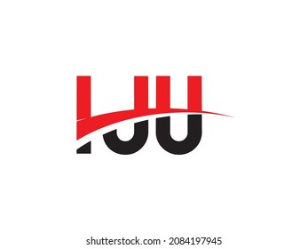 IJU Letter Initial Logo Design Vector Illustration