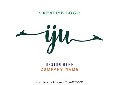 IJU lettering logo is simple, easy to understand and authoritative