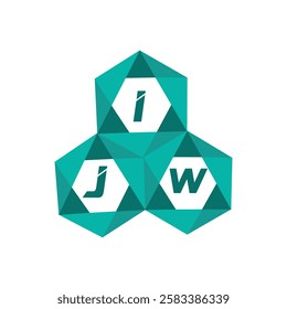 IJW creative minimalist letter logo. IJW unique vector initials alphabet letter logo design
