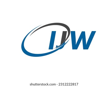 IJW-Brief kreatives, modernes, elegantes Logo-Design