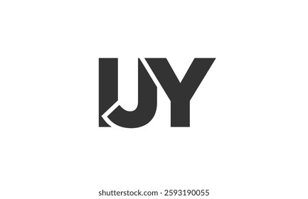 IJY logo design template with strong and modern bold text. Initial based vector logotype featuring simple and minimal typography. Trendy company identity ideal for businesses brand presence.