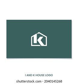 IK HOUSE LOGO DESIGN VECTOR