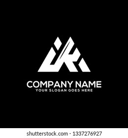 IK initial letter Modern logo design vector, It is good for your business sport company, branding corporate 