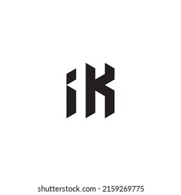 IK initial logo letters in high quality professional design that will print well across any print media